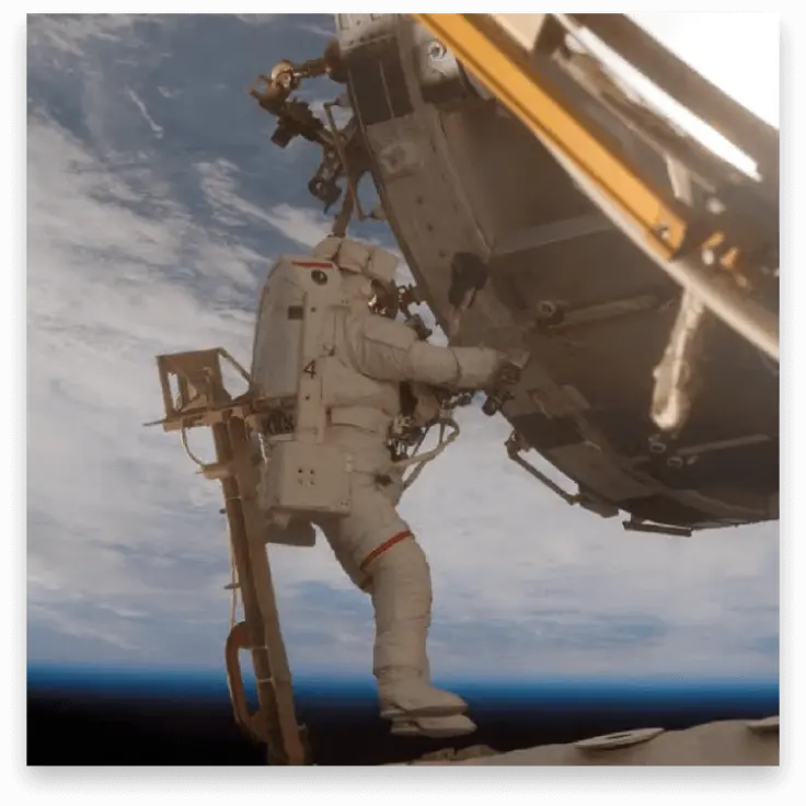 astronaut in space